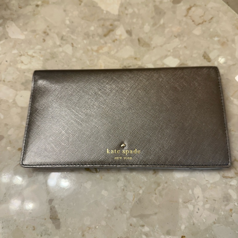 Kate Spade Silver Travel Wallet